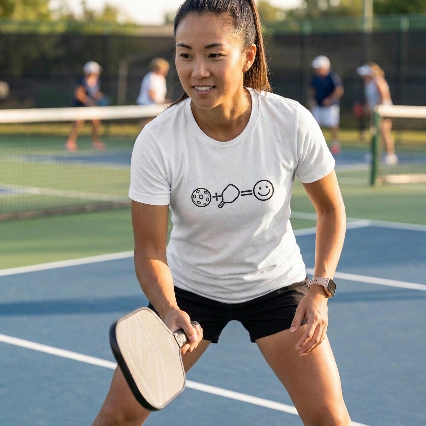Pickleball + Paddle = Happy T-Shirt